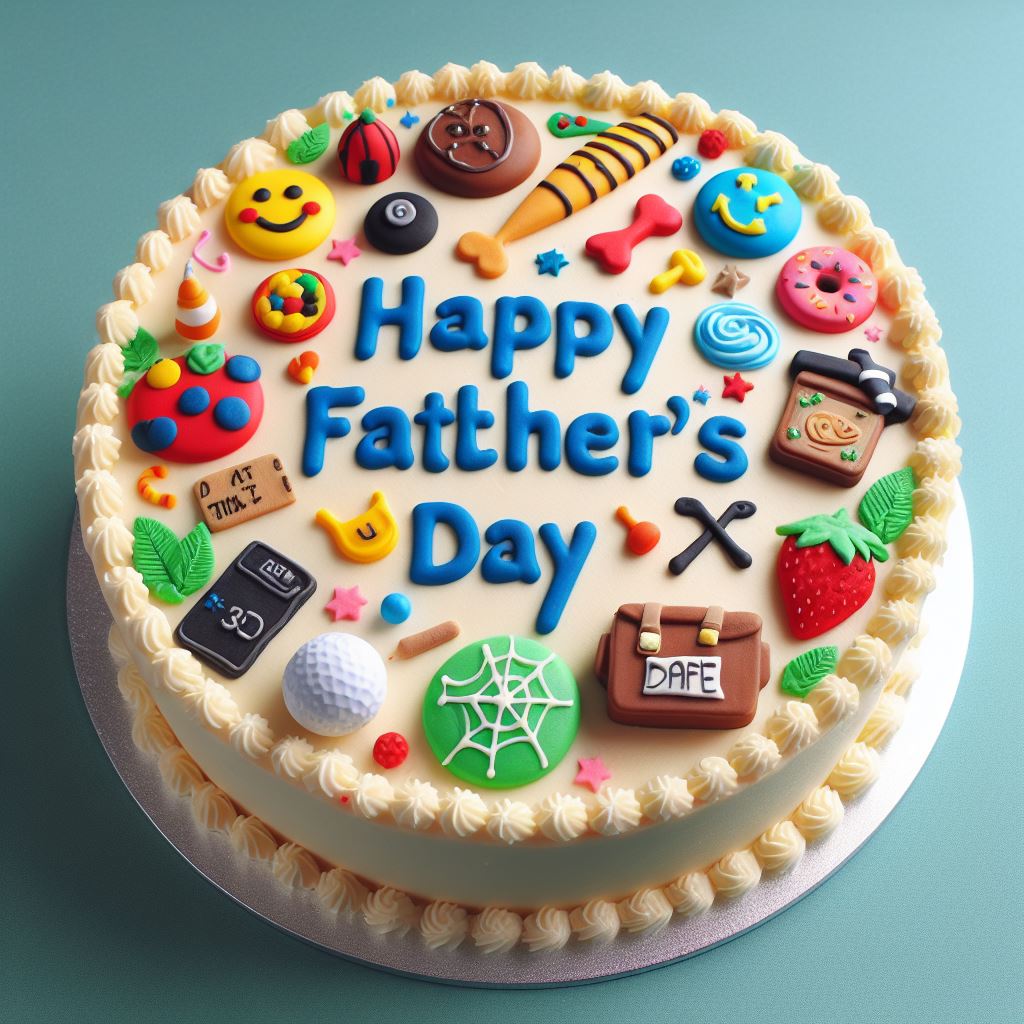 کیک ساده روز پدر